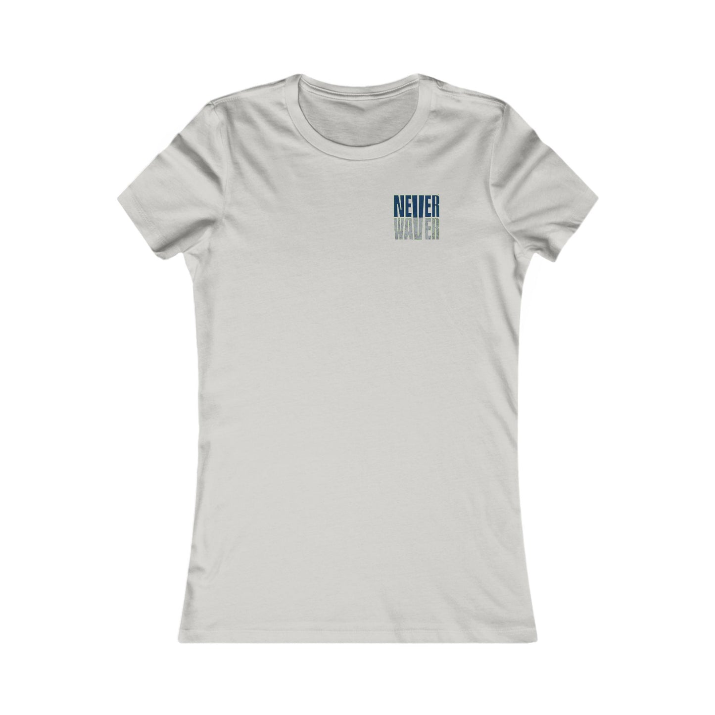 Seattle Fans "Never Waver" Women's Tee — Slim Fit Team Pride Shirt