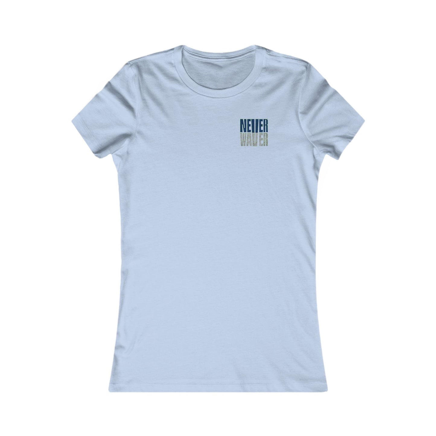 Seattle Fans "Never Waver" Women's Tee — Slim Fit Team Pride Shirt