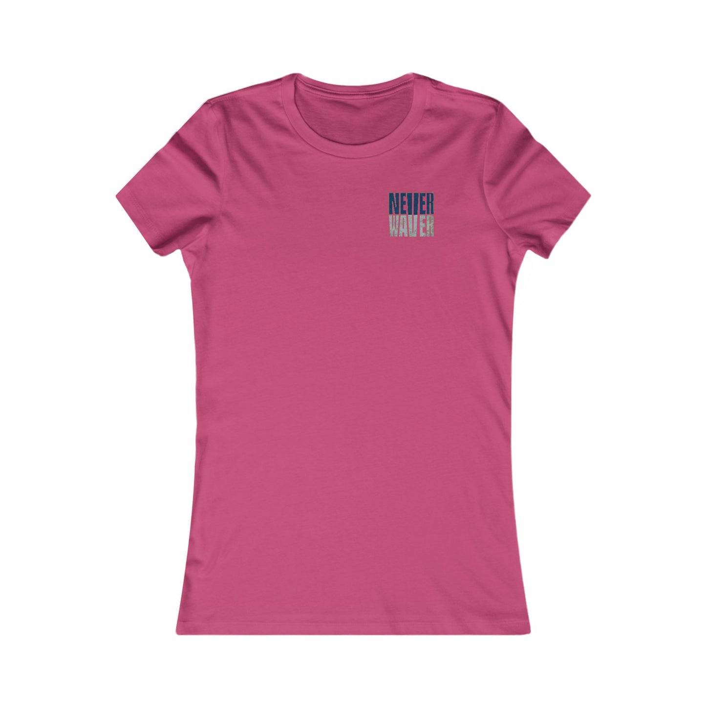 Seattle Fans "Never Waver" Women's Tee — Slim Fit Team Pride Shirt