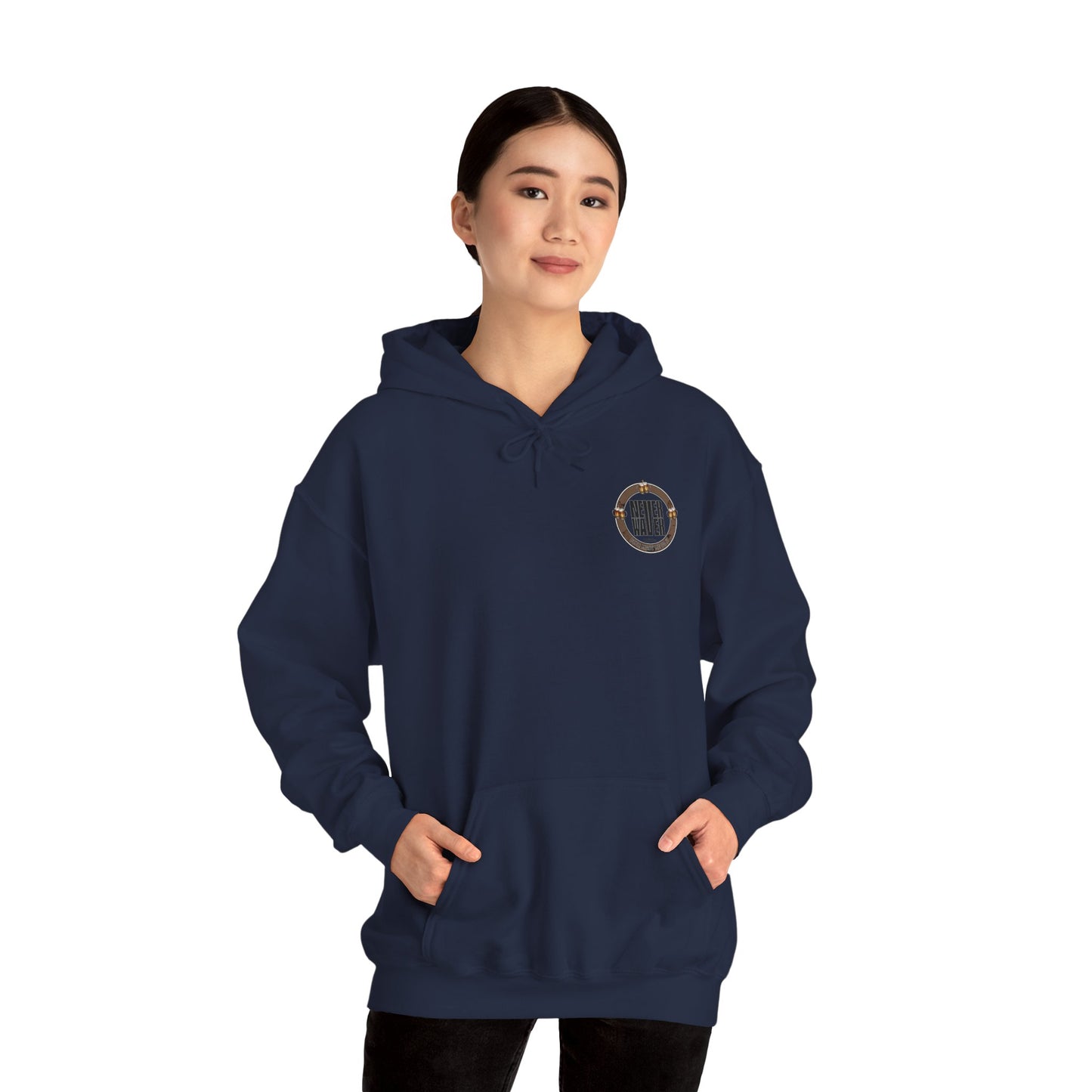 Never Waver Beer Made Me Do It  Unisex Heavy Blend™ Hooded Sweatshirt - Cozy Comfort for Everyday Adventures