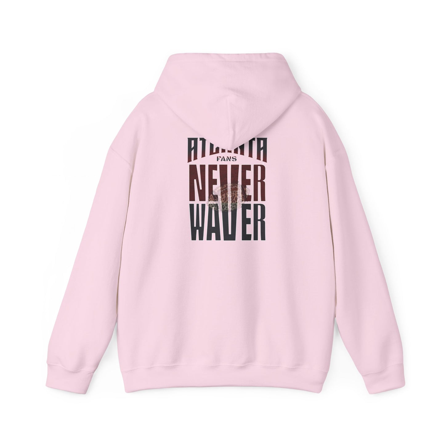 Atlanta Fans Never Waver Leopard Football Sweatshirt Unisex Heavy Blend™ Hoodie