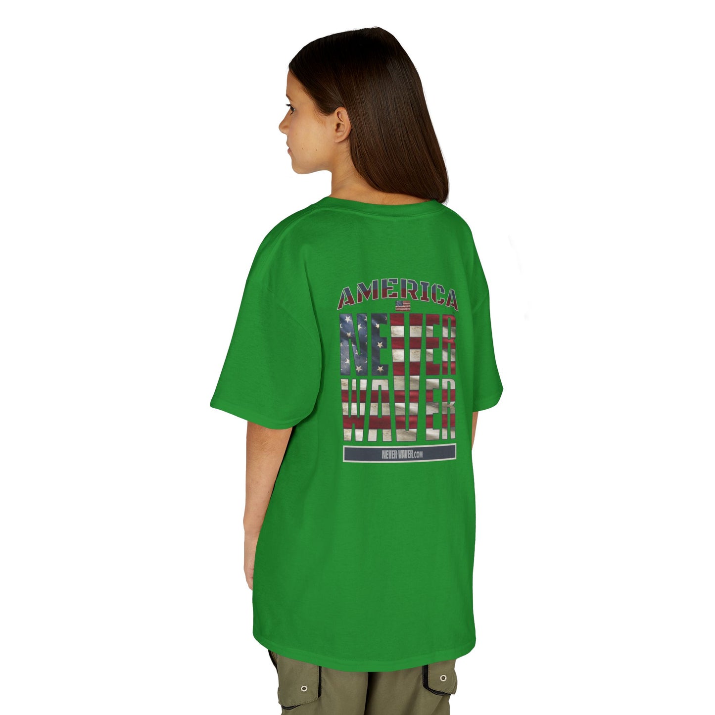 America Never Waver Kids Heavy Cotton™ Tee