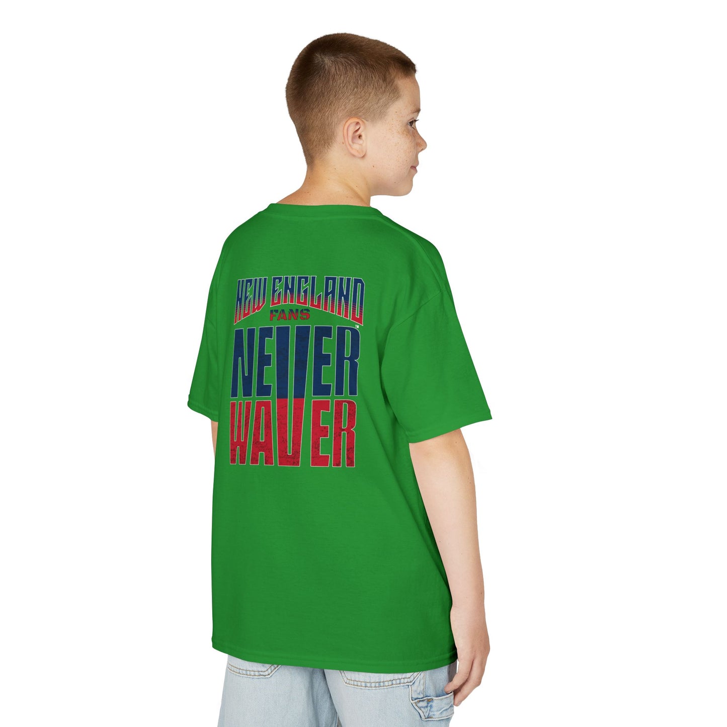 New England Fans Never Waver Kids Heavy Cotton™ Tee
