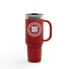 Never Waver I Don't Ride on the Crazy Train I Drive It Insulated Travel Mug, 40oz