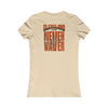 Cleveland Fans Never Waver W-Leopard Football Women's Favorite Tee