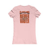 Cleveland Fans Never Waver W-Leopard Football Women's Favorite Tee