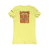 Cleveland Fans Never Waver W-Leopard Football Women's Favorite Tee