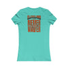 Cleveland Fans Never Waver W-Leopard Football Women's Favorite Tee