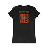 Cleveland Fans Never Waver W-Leopard Football Women's Favorite Tee