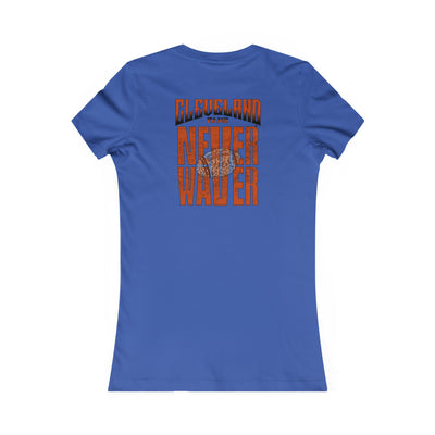 Cleveland Fans Never Waver W-Leopard Football Women's Favorite Tee