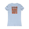 Cleveland Fans Never Waver W-Leopard Football Women's Favorite Tee