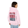 Houston Fans Never Waver Youth Heavy Blend Hooded Sweatshirt