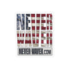 Never Waver Transparent Outdoor Stickers, Die-Cut, 1pc