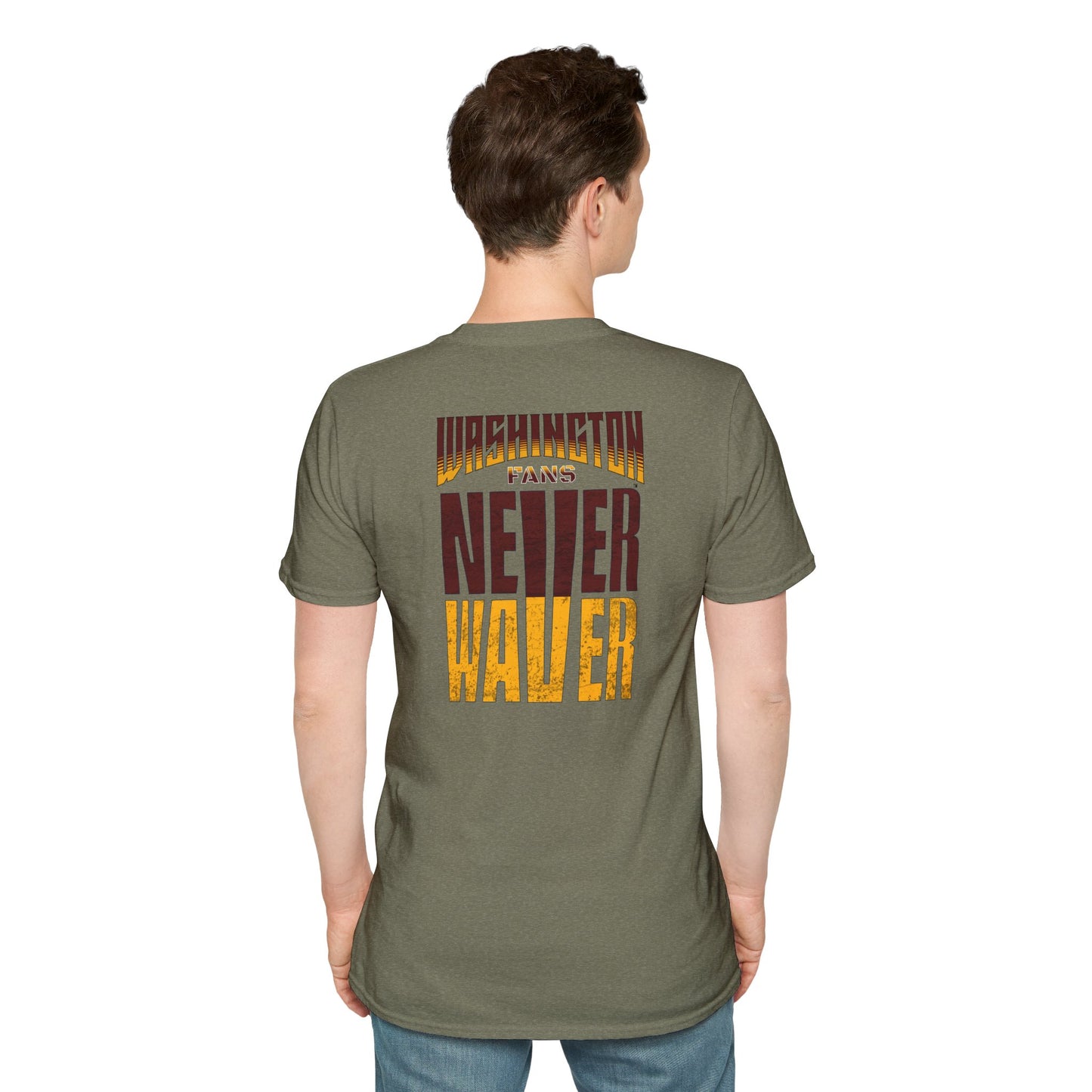 Washington Fans Never Waver Unisex Softstyle T-Shirt