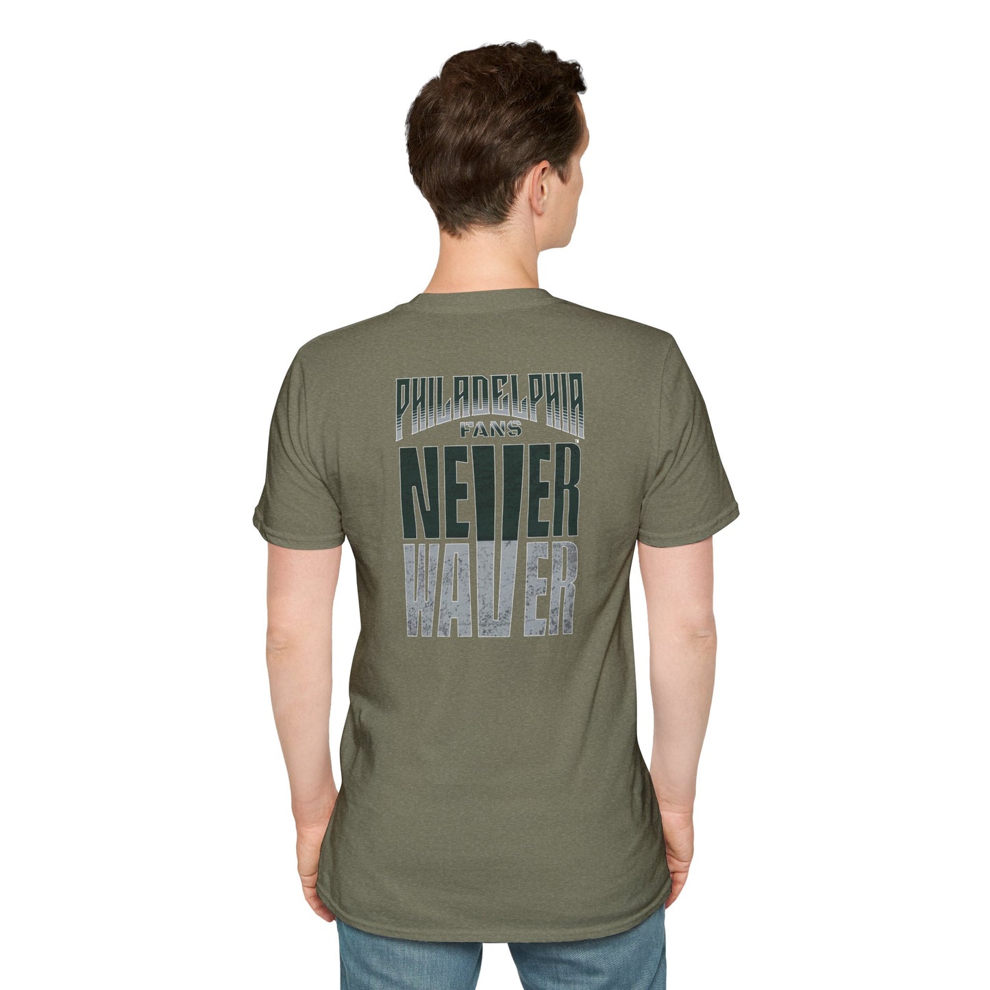 Philadelphia Fans Never Waver Unisex Softstyle T-Shirt