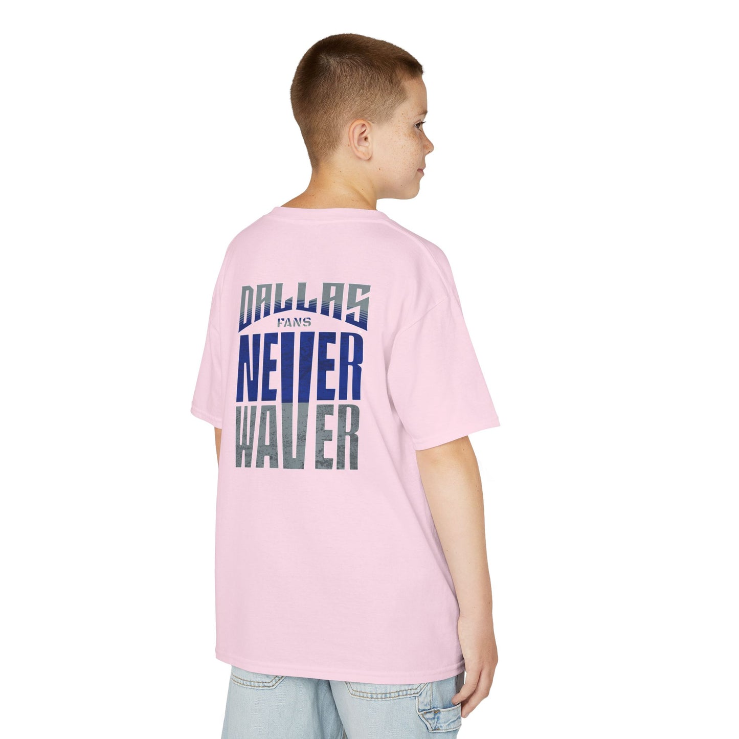 Dallas Fans Never Waver Kids Heavy Cotton™ Tee