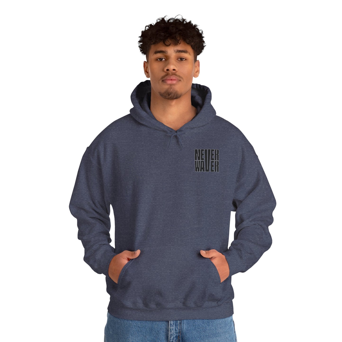 'Never Waver Best Buckin' Dad Ever ' Unisex Heavy Blend™ Hoodie
