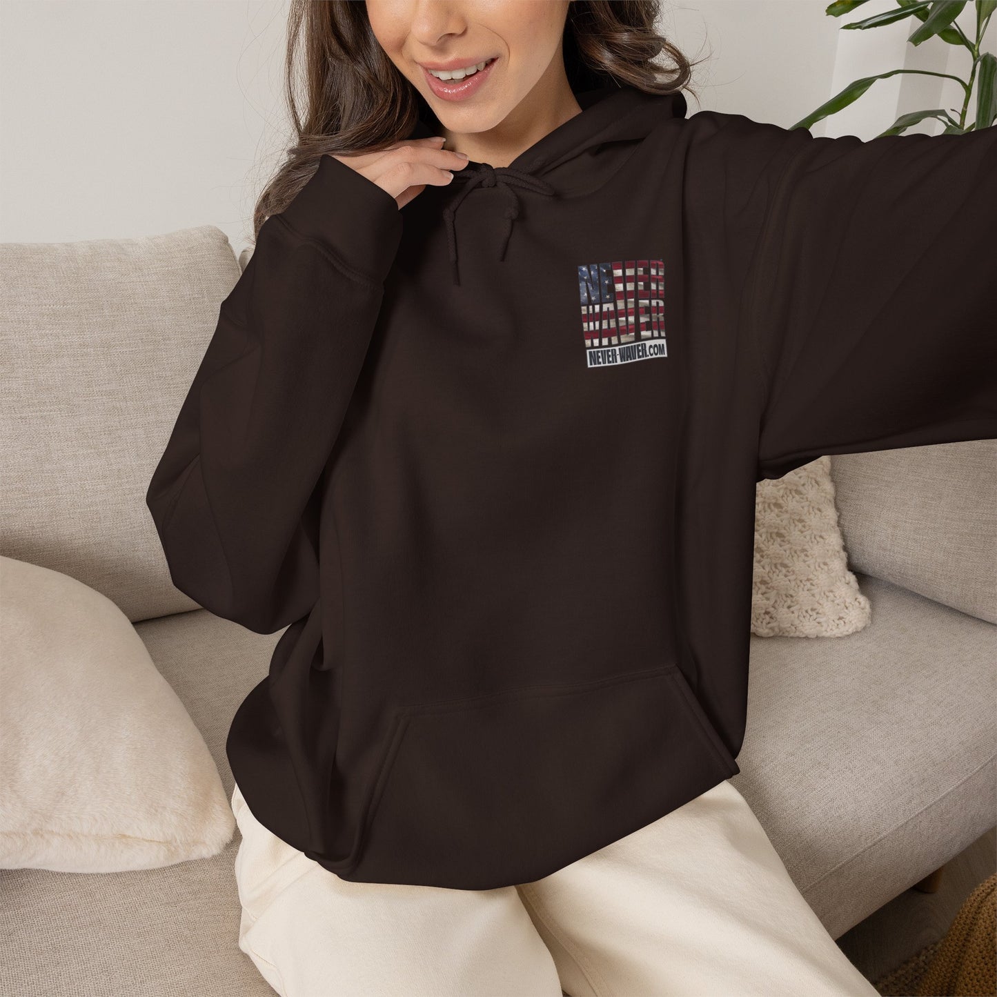 Never Waver® Earn It Hoodie | Old-School Backbone