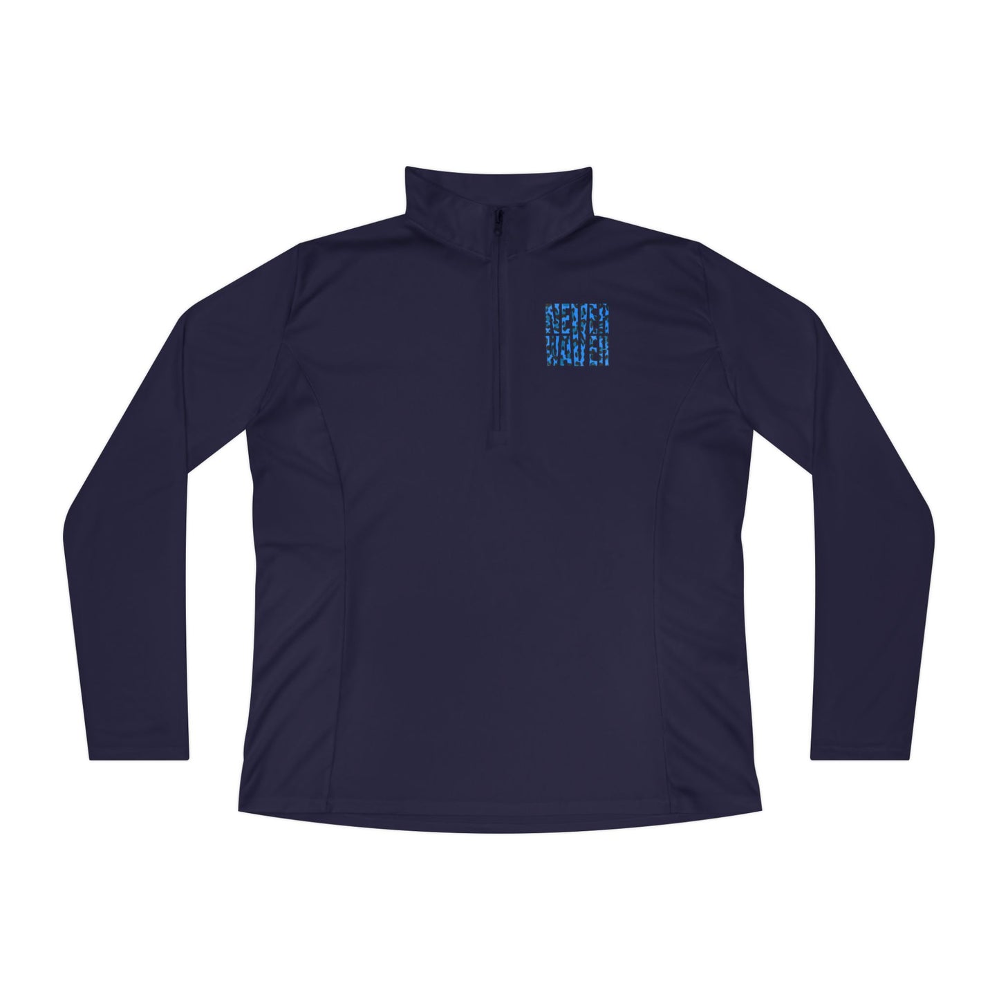 Never Waver Leopard Ladies Quarter-Zip Pullover