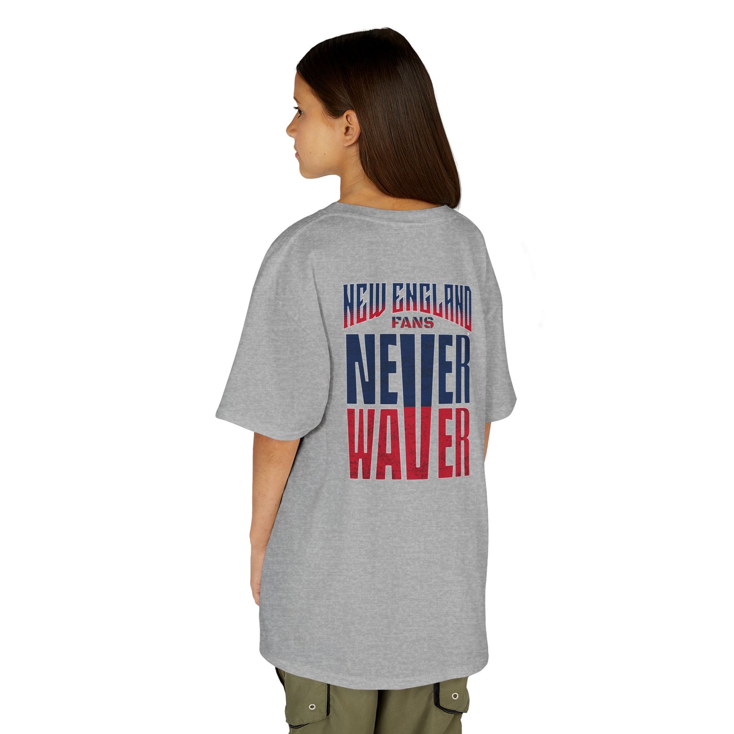 New England Fans Never Waver Kids Heavy Cotton™ Tee
