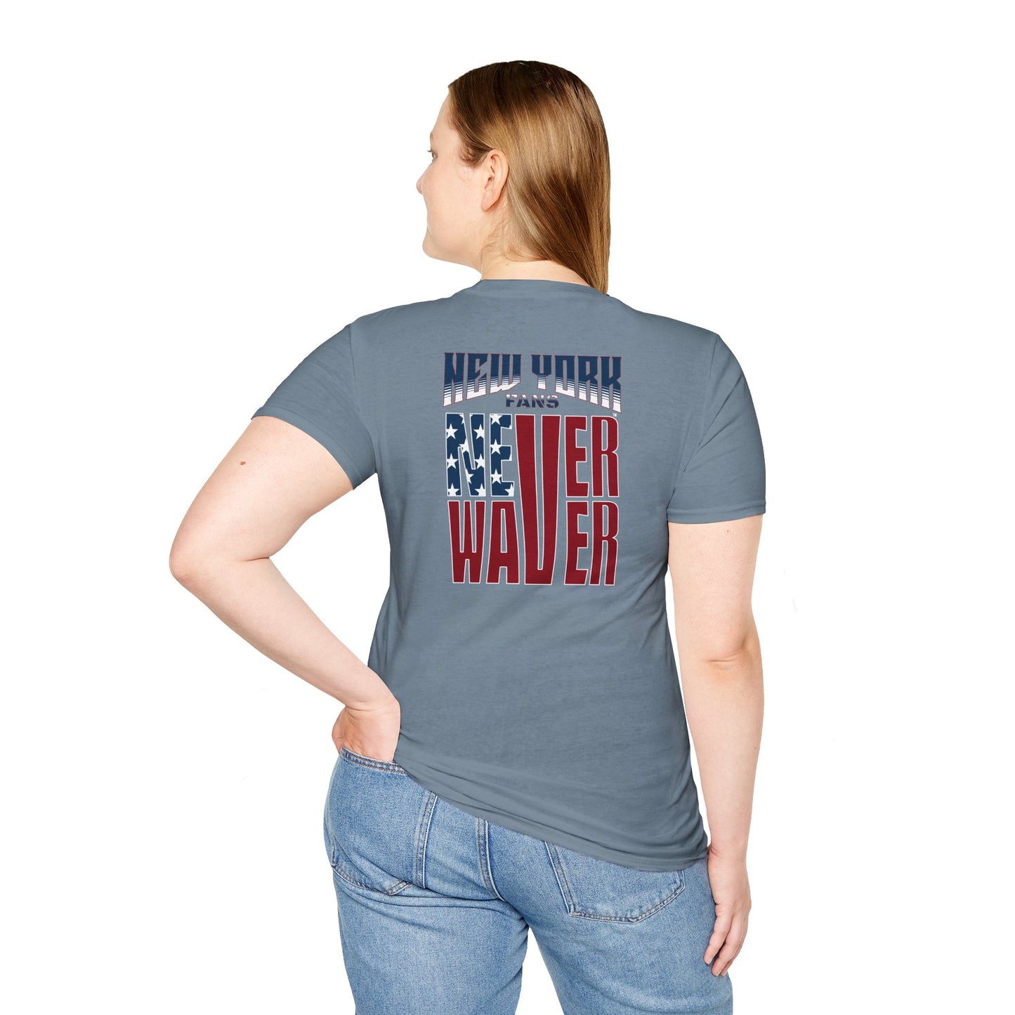 New York Fans Never Waver Unisex Softstyle T-Shirt