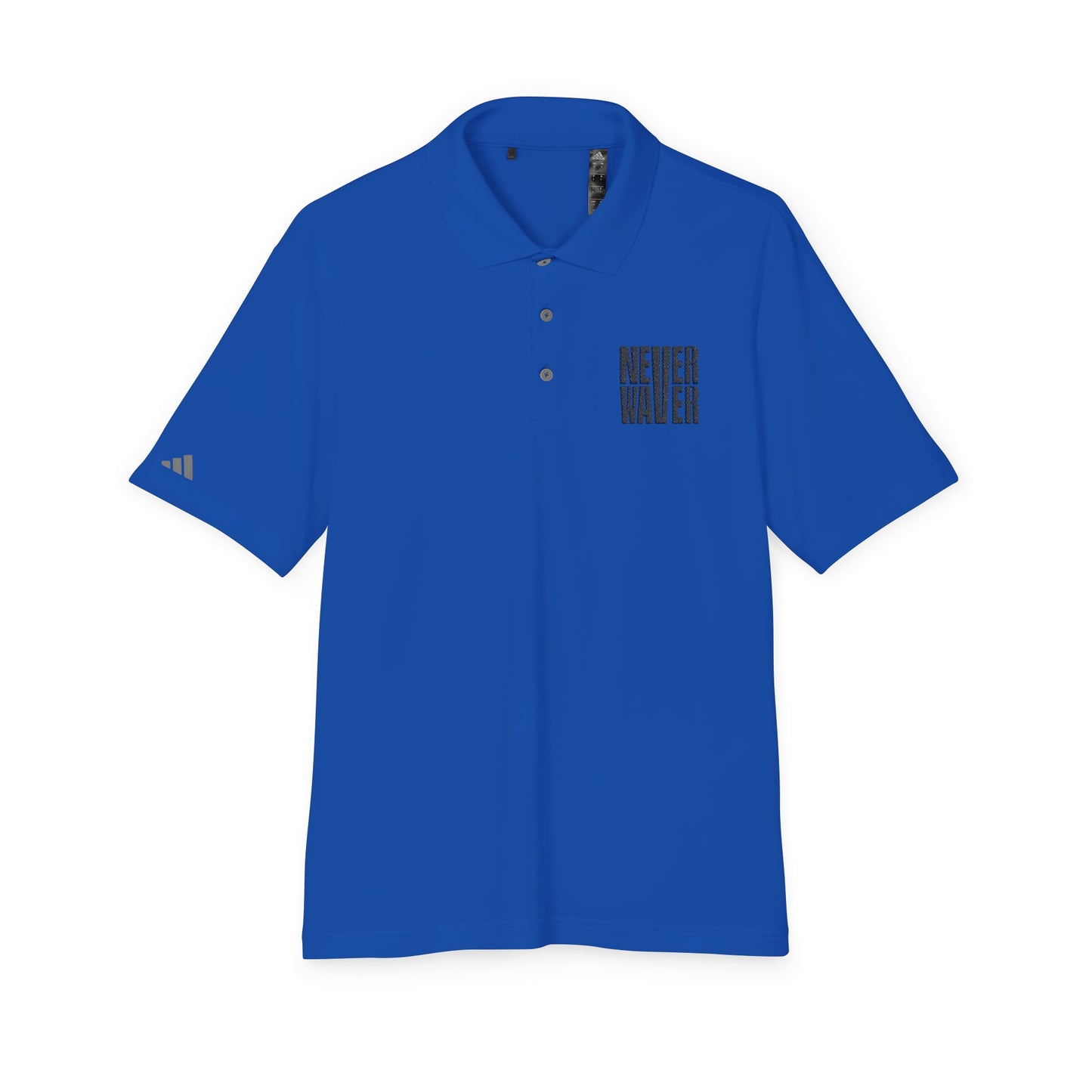 Never Waver Embroidered adidas Unisex Performance Polo