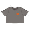 Women's Best Mom Ever Faded Crop Tee | Cute Gift for Mother's Day