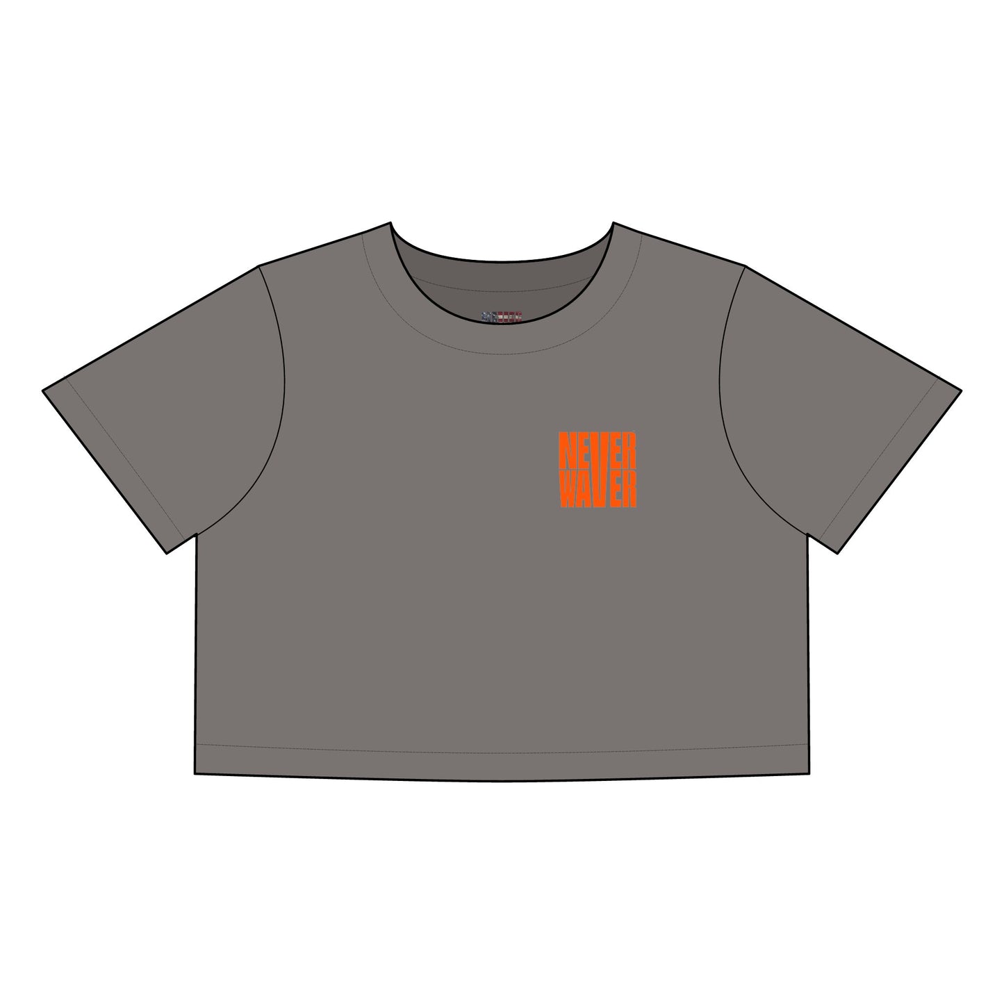 Women's Best Mom Ever Faded Crop Tee | Cute Gift for Mother's Day