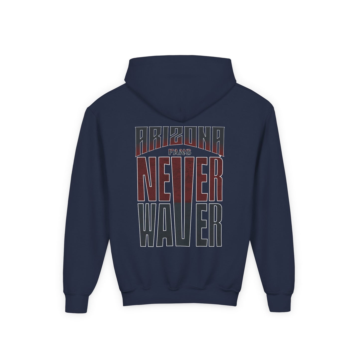 Arizona Fans Never Waver Youth Heavy Blend Hooded Sweatshirt