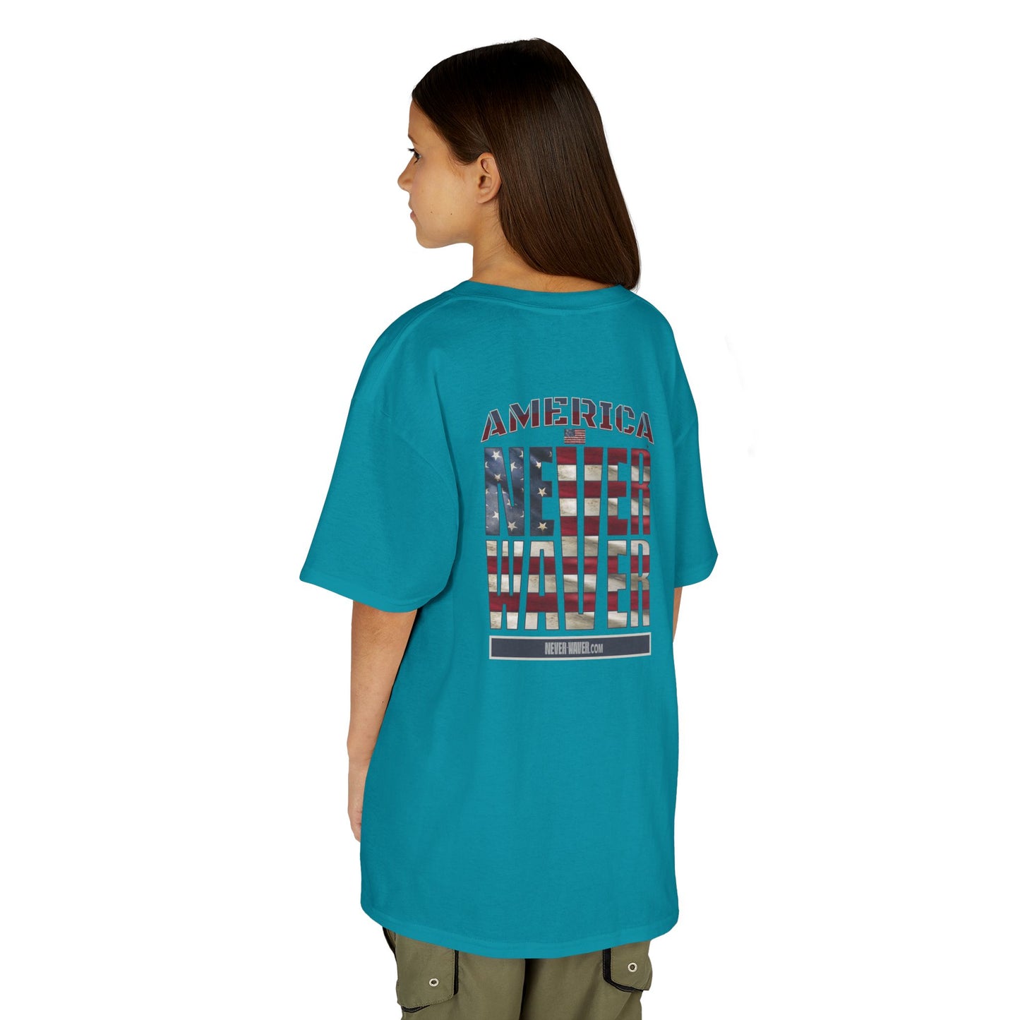 America Never Waver Kids Heavy Cotton™ Tee