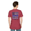 Never Waver Back The Blue  Unisex Softstyle T-Shirt