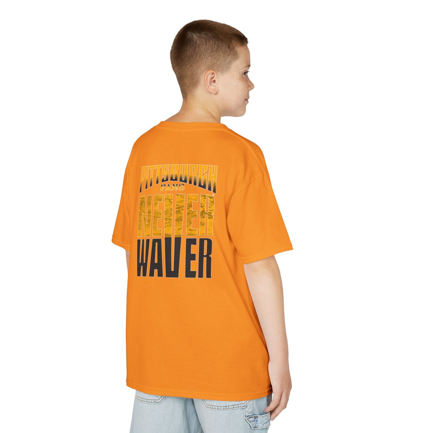 Pittsburgh Fans Never Waver Kids Heavy Cotton™ Tee
