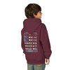 "America Never Waver " Motivational Sweatshirt Youth Heavy Blend Hoodie