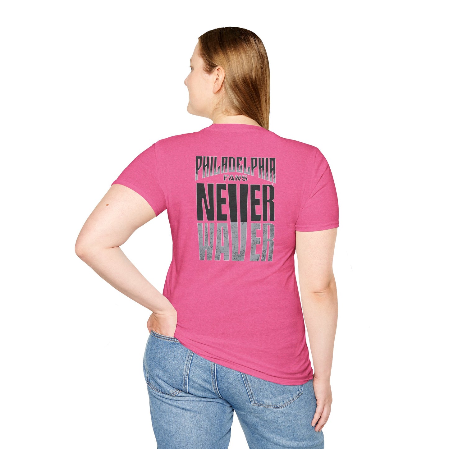 Philadelphia Fans Never Waver Unisex Softstyle T-Shirt