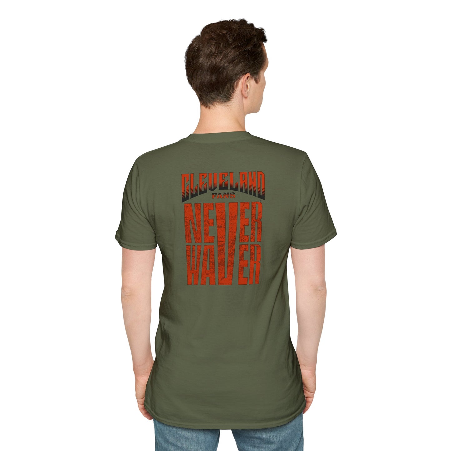 Cleveland Fans Never Waver Unisex Softstyle T-Shirt
