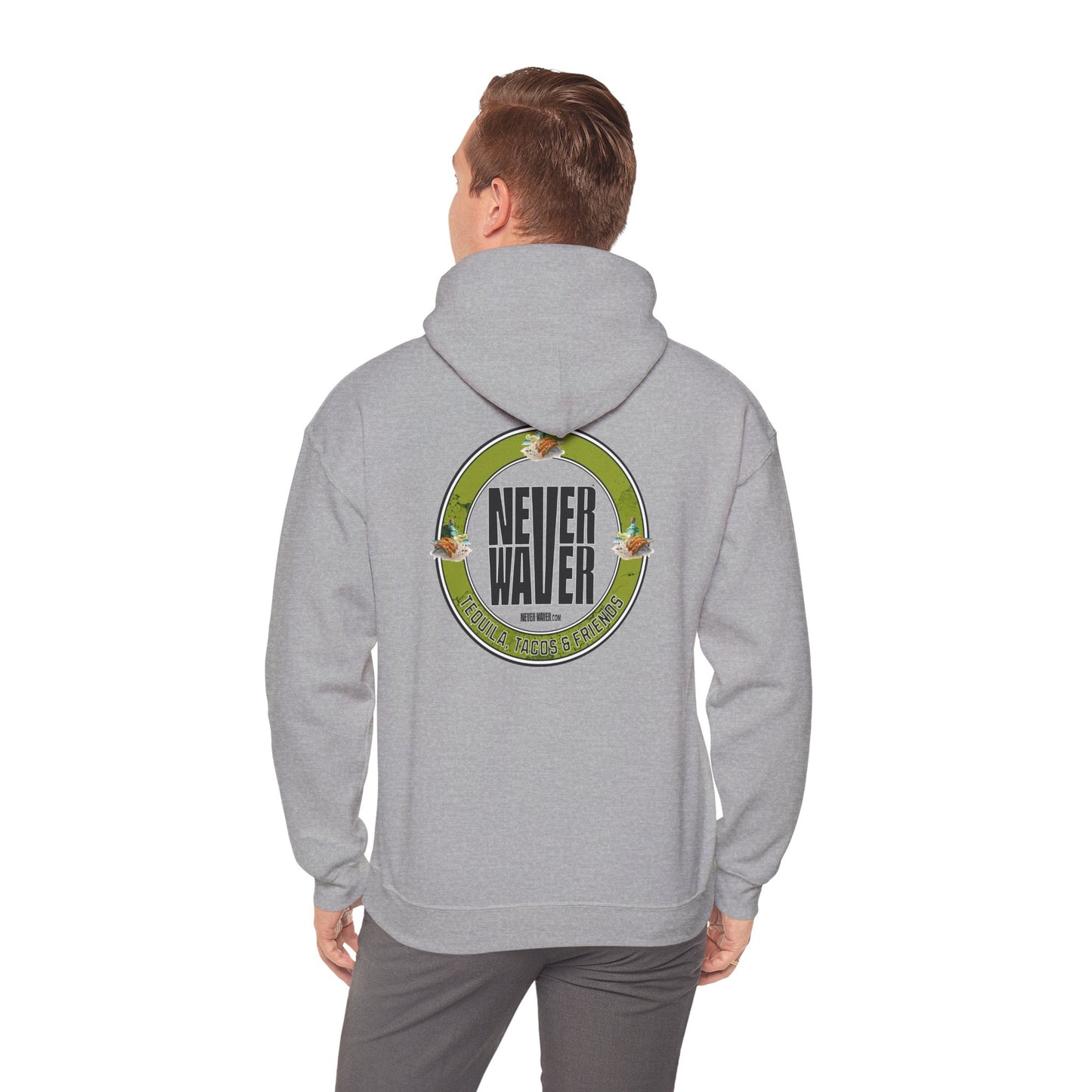 Eco-Friendly Unisex Hoodie: "Never Waver Tequila, Tacos, And Friends"