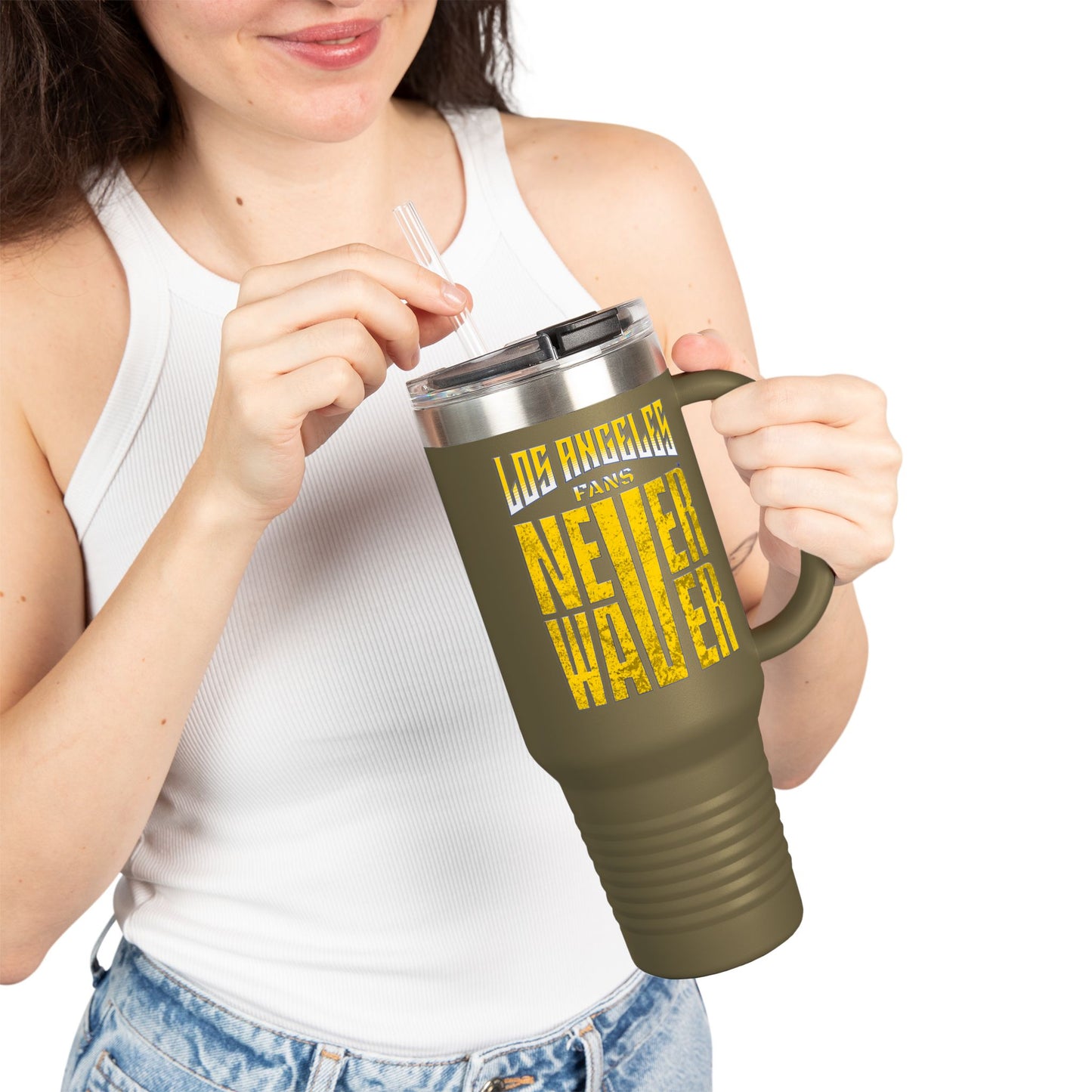 Los Angeles Fans Never Waver Insulated Travel Mug, 40oz