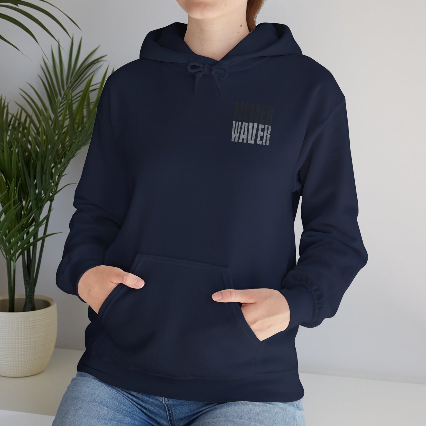 Las Vegas Fans Never Waver Design, Perfect for Sports Fans Unisex Heavy Blend™ Hooded Sweatshirt