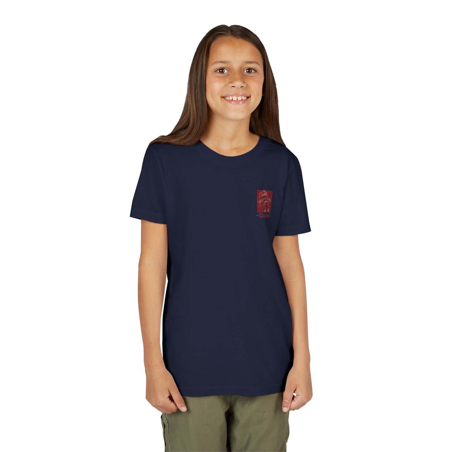 Never Waver  Crew Leopard Youth Short Sleeve Tee