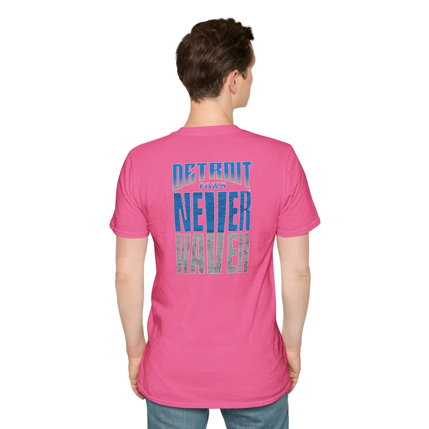 Detroit Fans Never Waver Unisex Softstyle T-Shirt