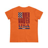 Never Waver USA Women's Midweight Cotton Tee