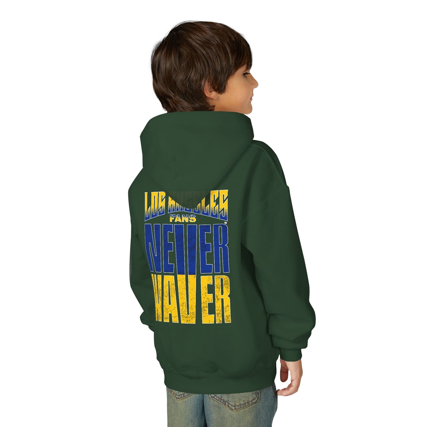 Los Angeles  Fans Never Waver Youth Heavy Blend Hooded Sweatshirt