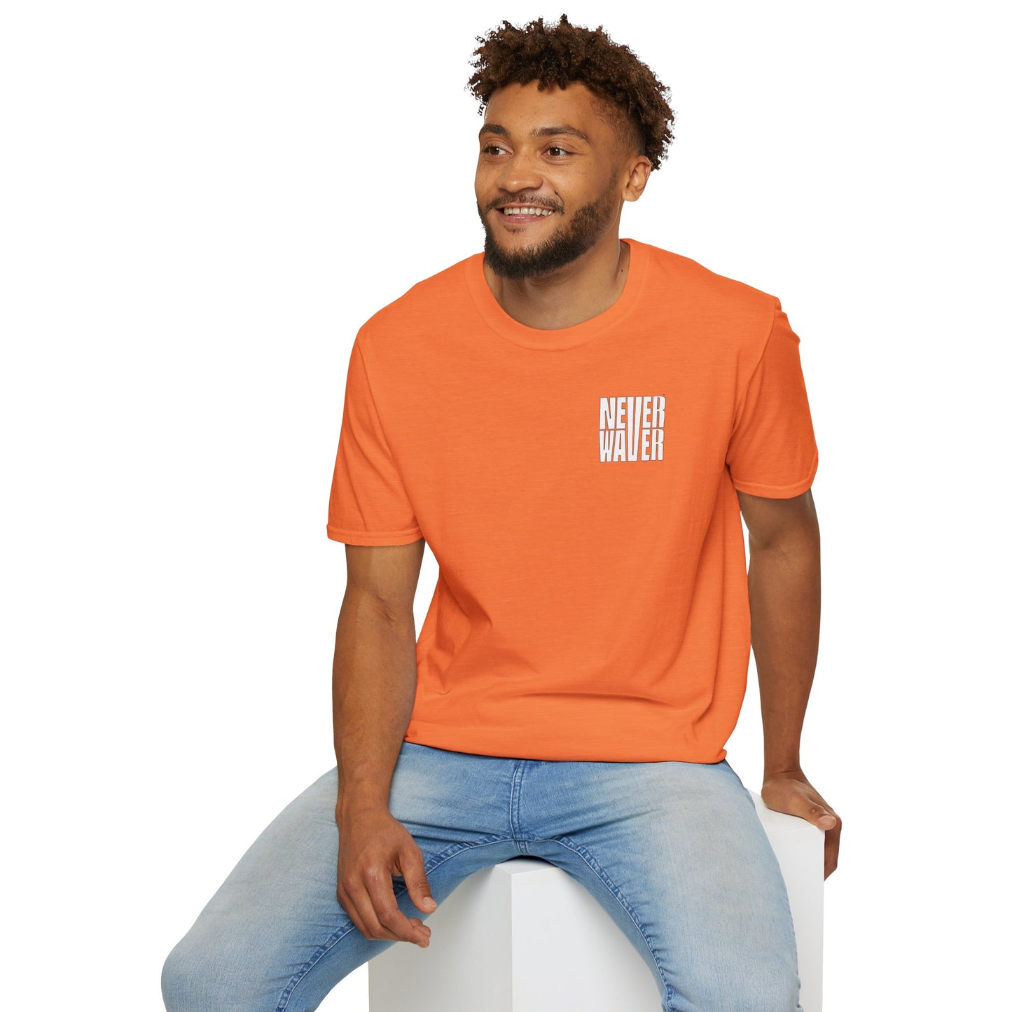 Never Waver I don't ride the Crazy Train I Drive it Unisex Softstyle T-Shirt