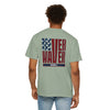 'Never Waver' Design Patriotic Unisex Garment-Dyed T-Shirt