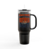 Chicago Fans Never Waver W-Leopard Football Insulated Travel Mug, 40oz