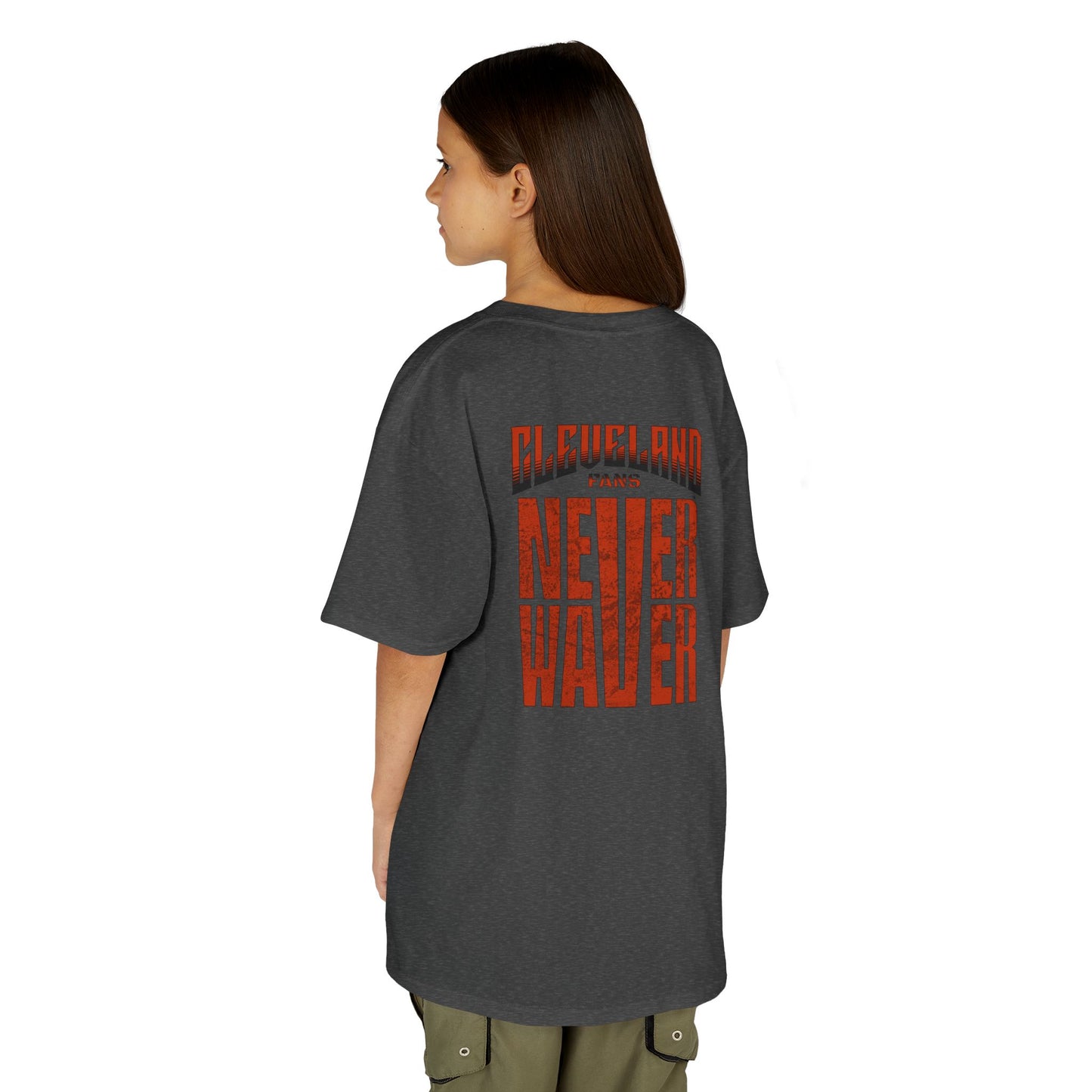Cleveland Fans Never Waver Kids Heavy Cotton™ Tee