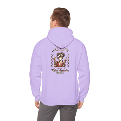 'Never Waver Just A Mom Trying Not to Raise A&&holes' Unisex Heavy Blend™ Hoodie