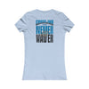 Carolina  Fans Never Waver W-Leopard Football Women's Favorite Tee
