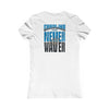 Carolina  Fans Never Waver W-Leopard Football Women's Favorite Tee
