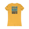 Carolina  Fans Never Waver W-Leopard Football Women's Favorite Tee